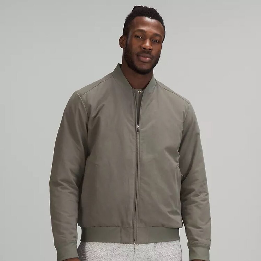 Lululemon Switch Over Bomber | Grey Sage | Medium